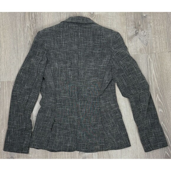 Max Studio Gray Blazer Designer Jacket Women's 4 Pockets Stretch Corpcore Career - Picture 3 of 6
